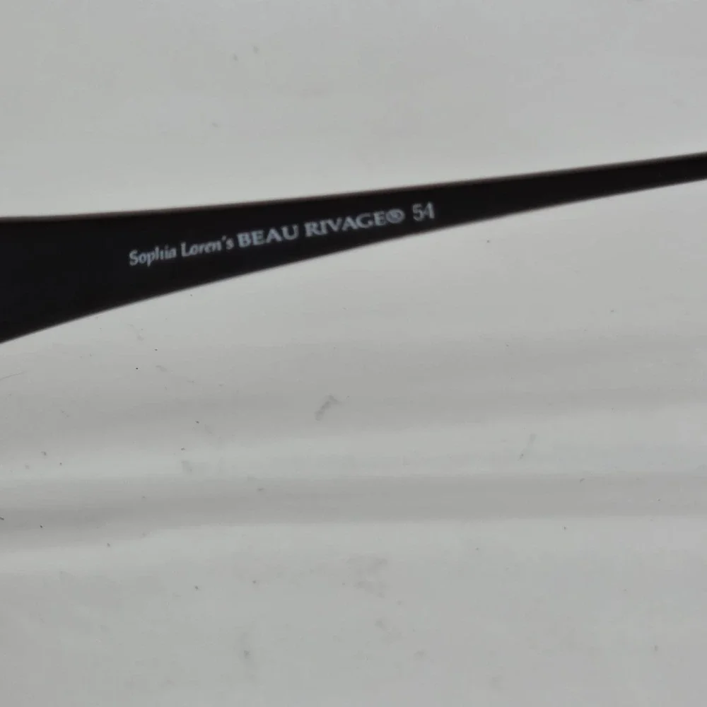 Sophia Loren Beau Rivage 54 Eyeglasses Frame BR54 Black Gold Zyloware 52-17-135